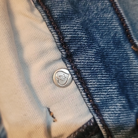 REVICE Denim Star Bohemian Hippie Retro High Rise Medium Wash Skinny Jean EUC 25 - Picture 8 of 16